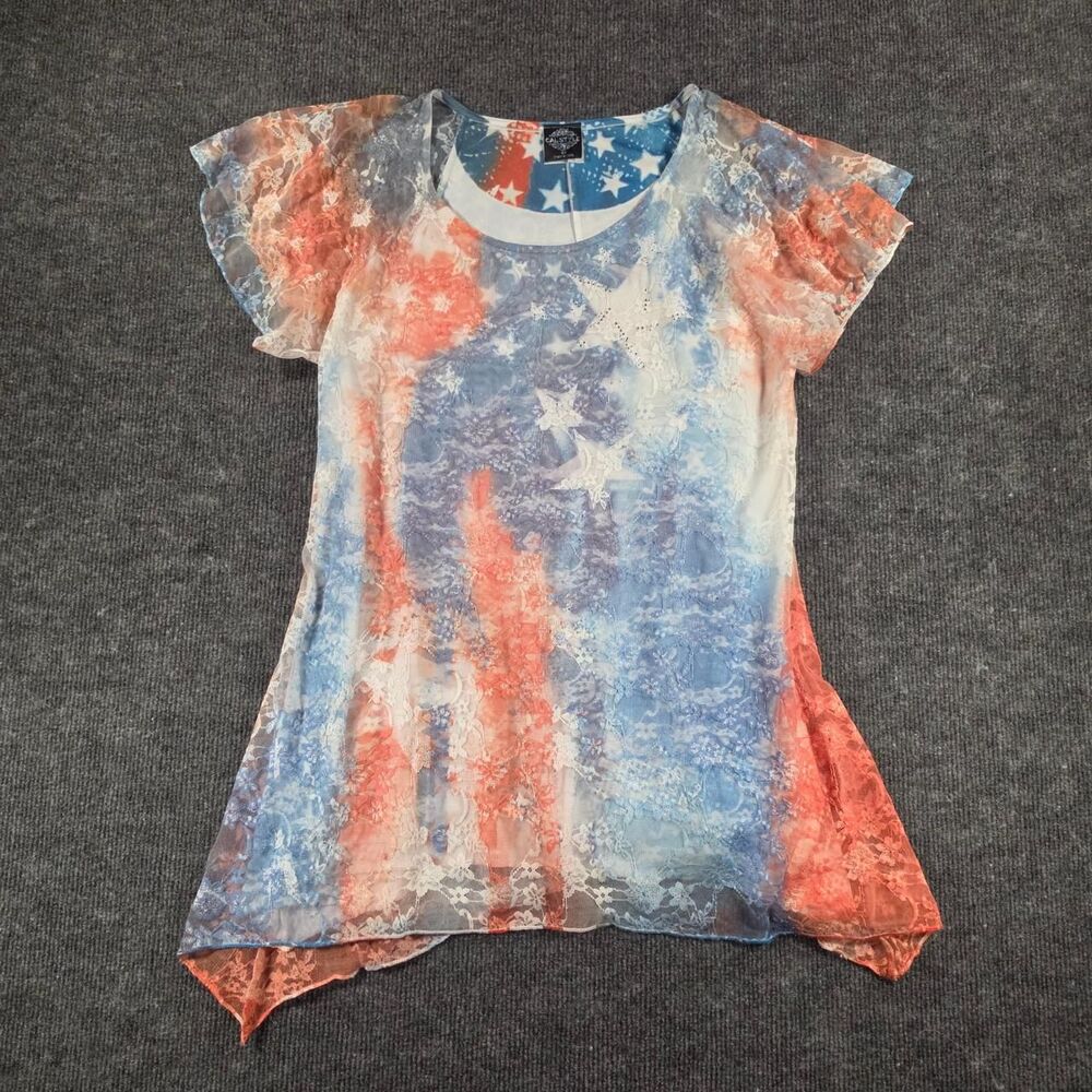 Unbranded Women's Red and Blue Shirt